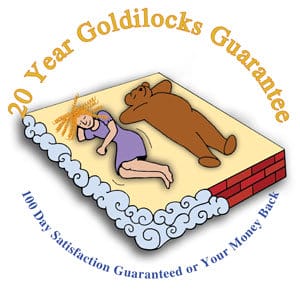 Click to see our 20 yearGoldilocks Guarantee