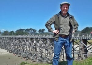 Mayor Dave Turner at completed Trestle