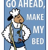 Go ahead... make my bed!