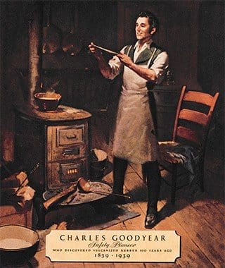 Charles Goodyear the inventor of latex foam rubber