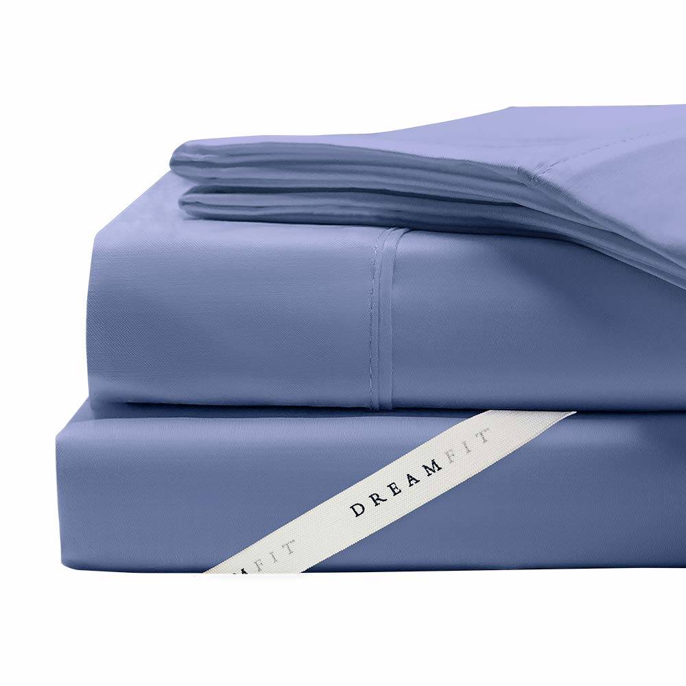 100% Cotton DreamFit Sheets in Blue