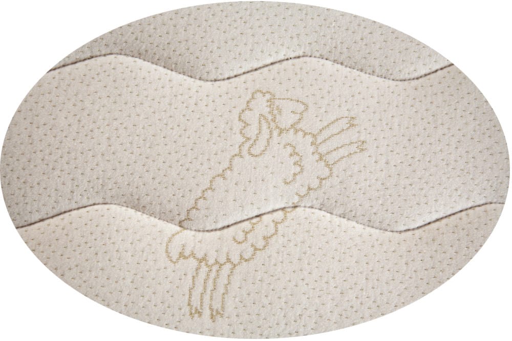 FloBeds Natural Talalay Mattress surrounded by Organic Cotton quilted to wool