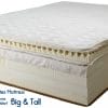 Big & Tall Natural Latex Mattress with Organic Cotton, Organic Wool, Horsehair and coconut co