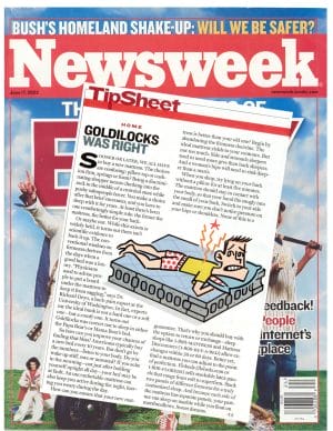 Newsweek was right - this bed is JUST RIGHT