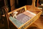 Natural Crib Mattress in Cradle