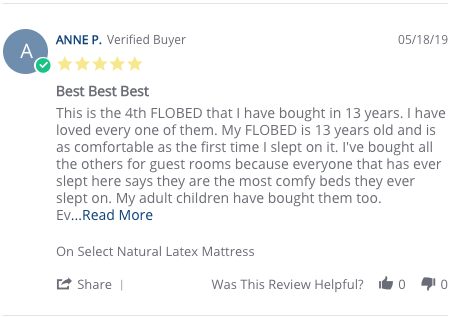 Best-Best-Mattress-Review-13-years The Best Latex Mattress Review by Anne P.