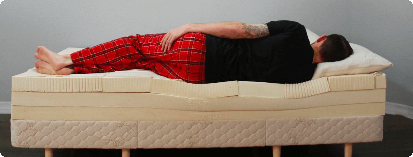 image-flobeds-vzone-1 Man Laying on Mattress