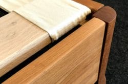 cherry wood with oak slats